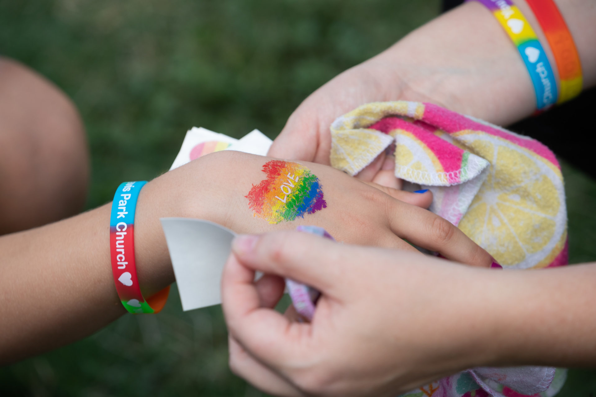 Centro Family Pride Day Image Of Event | Photo of Pride Day Temporary Tattoo on hand