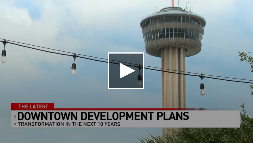 Thumbnail of FOX29's video about downtown San Antonio's future development.